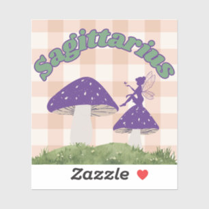 Adesivo Sagittarius Cottagecore Aestésico Cogumelo Fado
