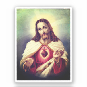 Adesivo Sagrado Coração de Jesus - Portugal