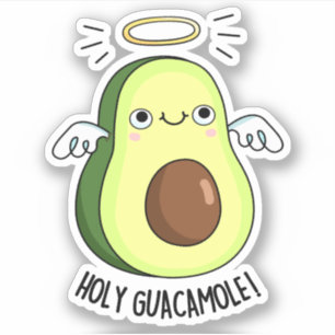 Adesivo Sagrado Guacamole Cute Goody Avocado Pun Sticker
