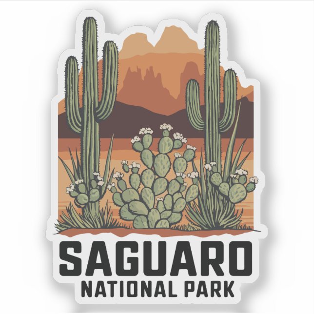 Adesivo Saguaro National Park Cactus (Frente)