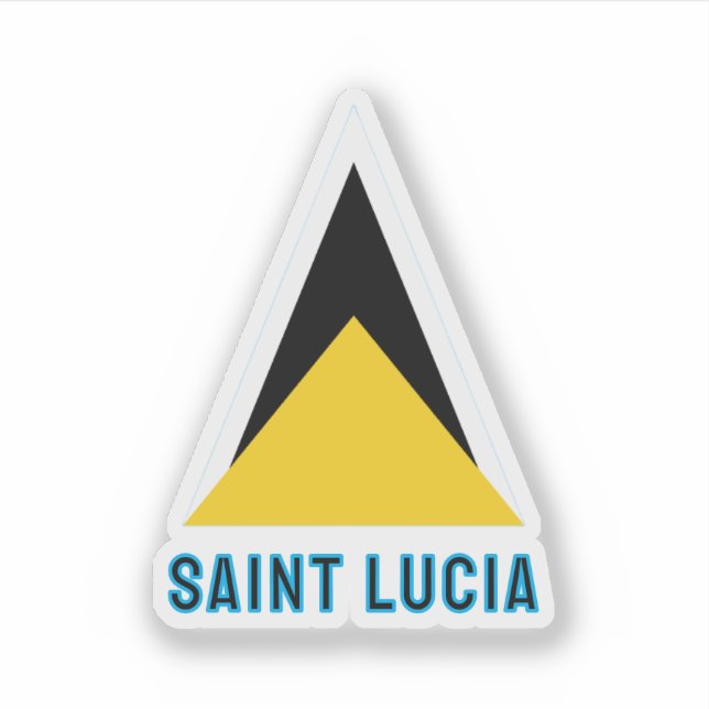 Adesivo Saint Lucia Flag (Frente)