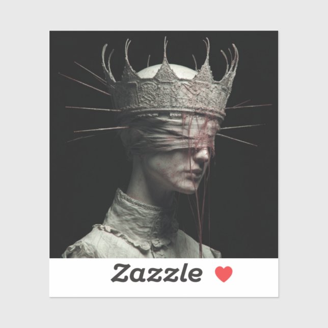 Adesivo Saint of the Unseen — Gothic Fine Art T-Shirt (Folha)