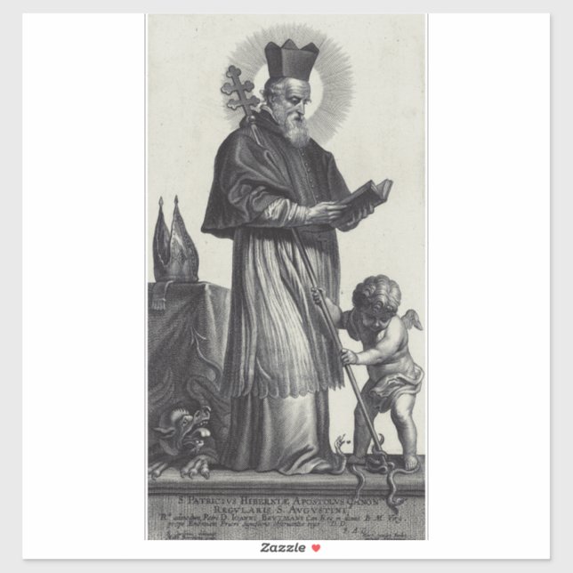 Adesivo Saint Patrick Bishop e Confessor (Folha)