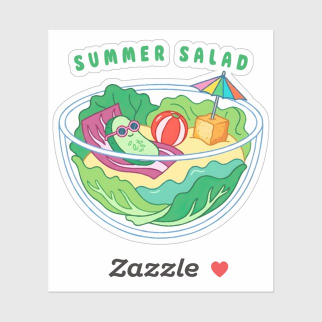 Adesivo Salada de Verão (Folha)