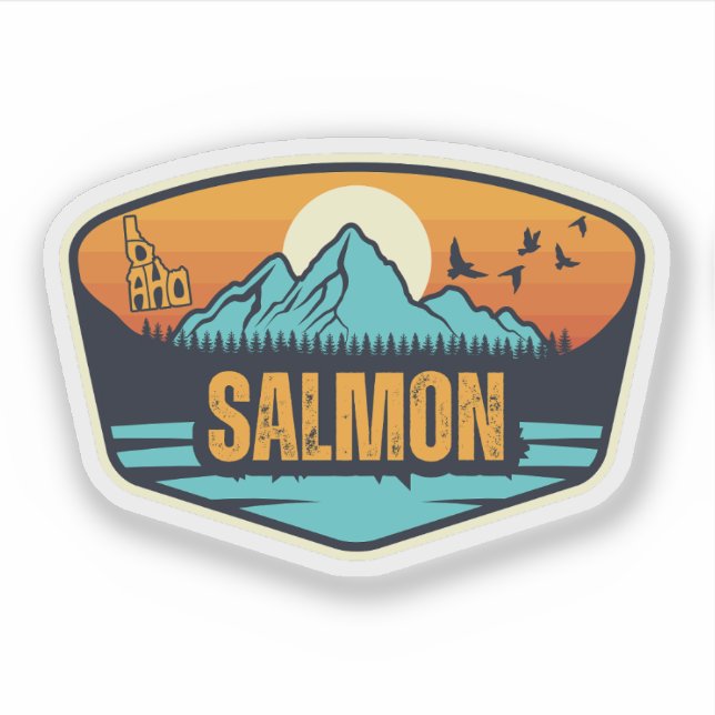 Adesivo Salmon, Idaho (Frente)