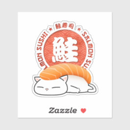 Adesivo Salmon Sushi Cat