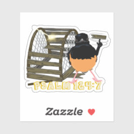 Adesivo Salmos — Shama Branca Rumada