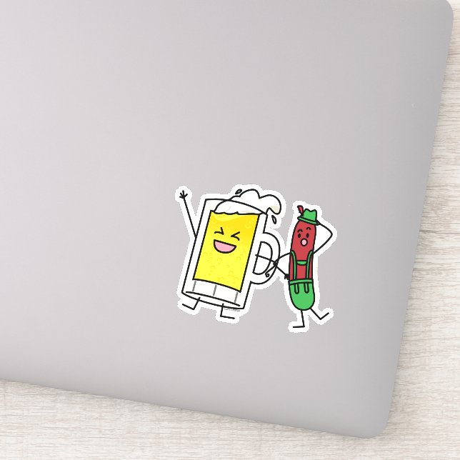 Adesivo Salsicha de cerveja Octoberfest Oktoberfest (Detalhe)