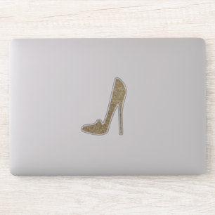 Adesivo Saltos altos Dourados bonitos do brilho