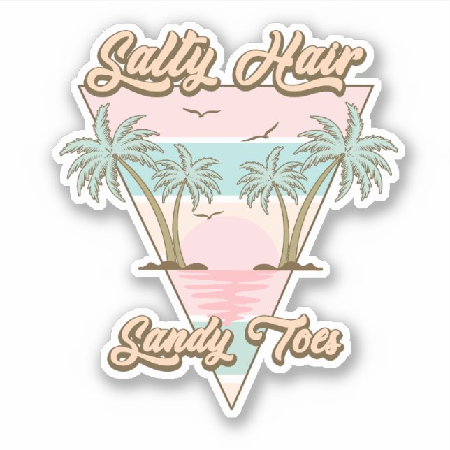 Adesivo Salty Hair Sandy Toes (Frente)