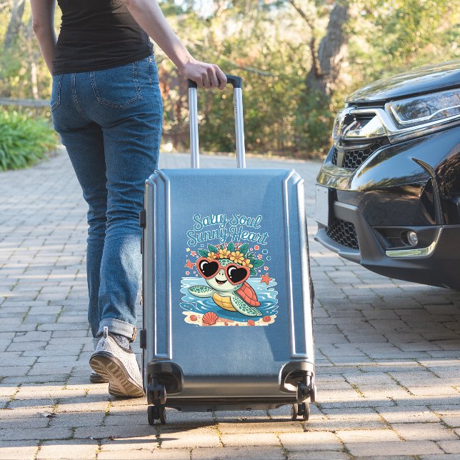 Adesivo Salty Soul Sunny Heart Turtle Summer (Mala Insitu)