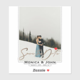 Adesivo Salvar a data Foto personalizada moderna