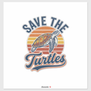 Adesivo Salvar As Tartarugas Camiseta De Tartaruga Marinha