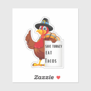 Adesivo Salve a Turquia coma tacos