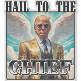 Adesivo Salve ao chefe - Trump 2024