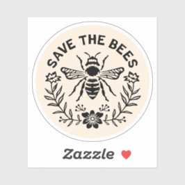 Adesivo Salve as abelhas