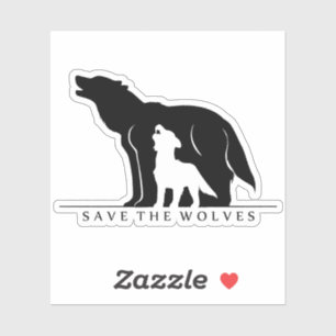 Adesivo Salve os Lobos