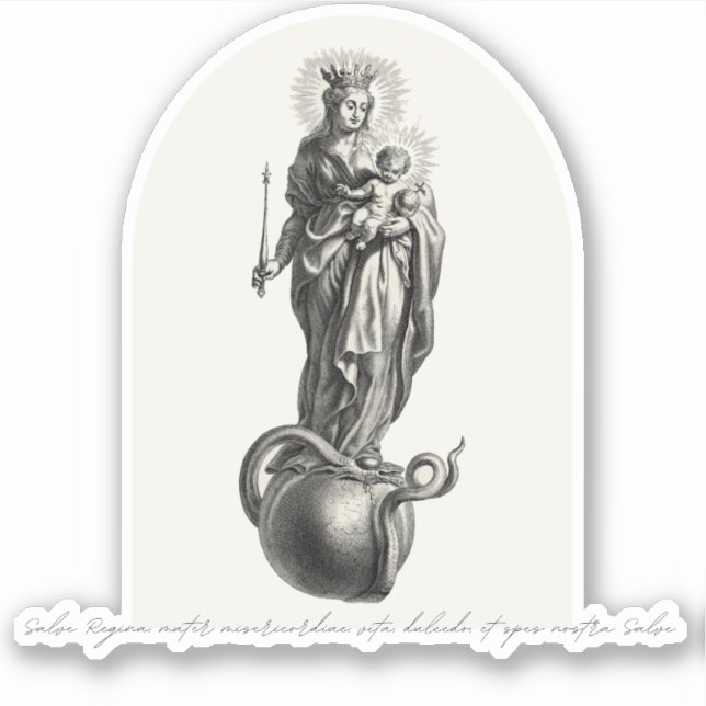 Adesivo Salve Regina - Vinyl Sticker (Frente)