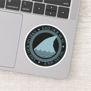Adesivo salvem nossos tubarões