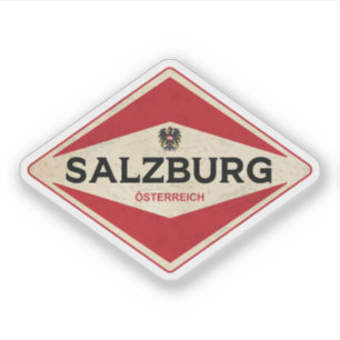 Adesivo Salzburg Austria Vintage