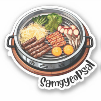 Adesivo Samgyeopsal coreano