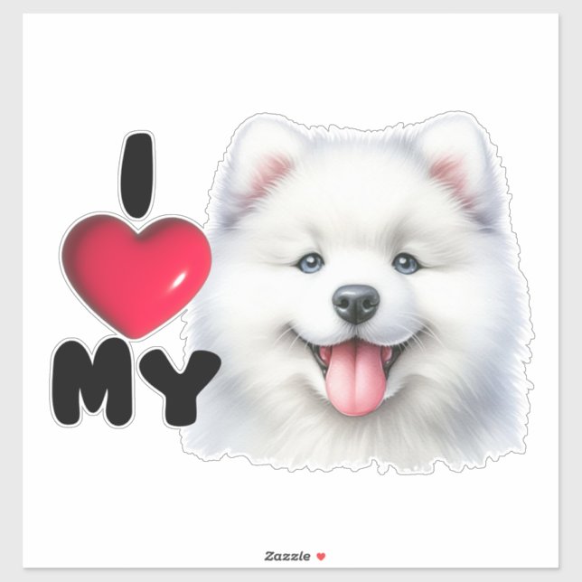 Adesivo Samoyed Sweetheart (Folha)