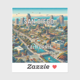 Adesivo San Diego California 3 Inch Vinyl Sticker