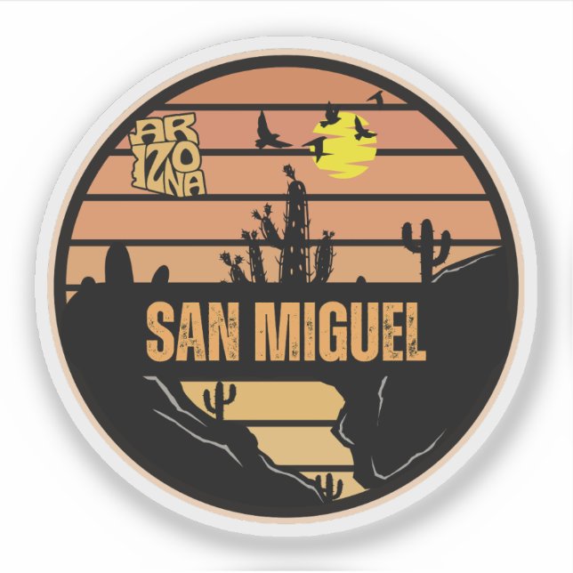 Adesivo San Miguel, Arizona (Frente)