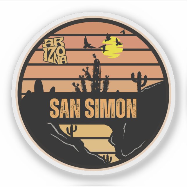 Adesivo San Simon, Arizona (Frente)