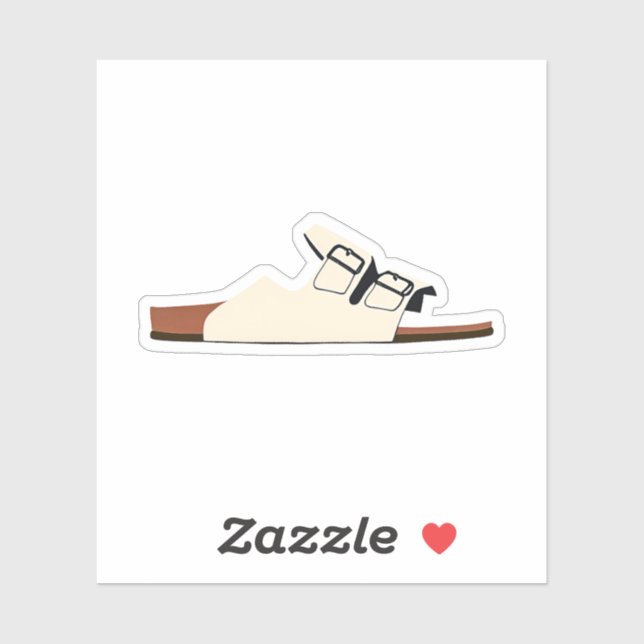 Adesivo Sandália com Tiras (Folha)