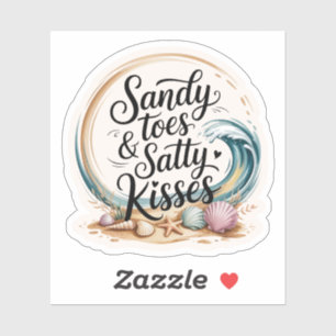 Adesivo Sandy Toes & Salty Kisses Boho Beach