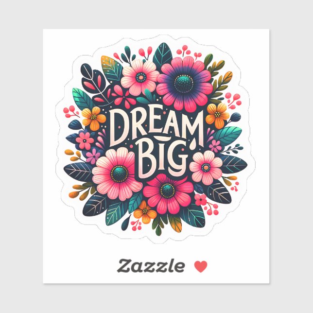 Adesivo Sangue Brilhante Inspirando Sonhos em Cores Vibran (Folha)