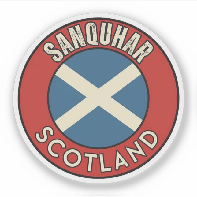 Adesivo Sanquhar, Escócia (Frente)