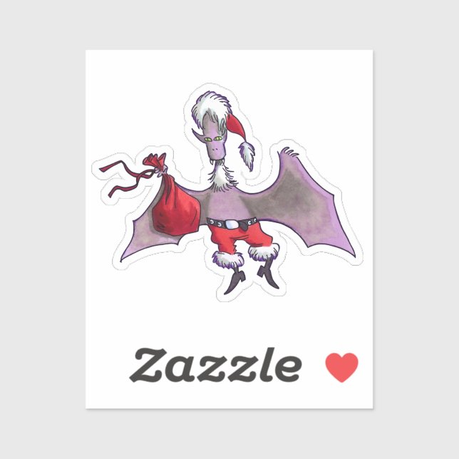 Adesivo Santa Bat contour sticker tiny (Folha)