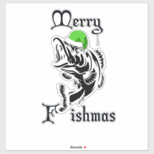 Adesivo Santa Claus Blue Fishmas