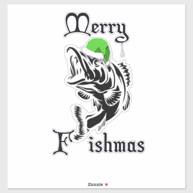 Adesivo Santa Claus Blue Fishmas (Folha)