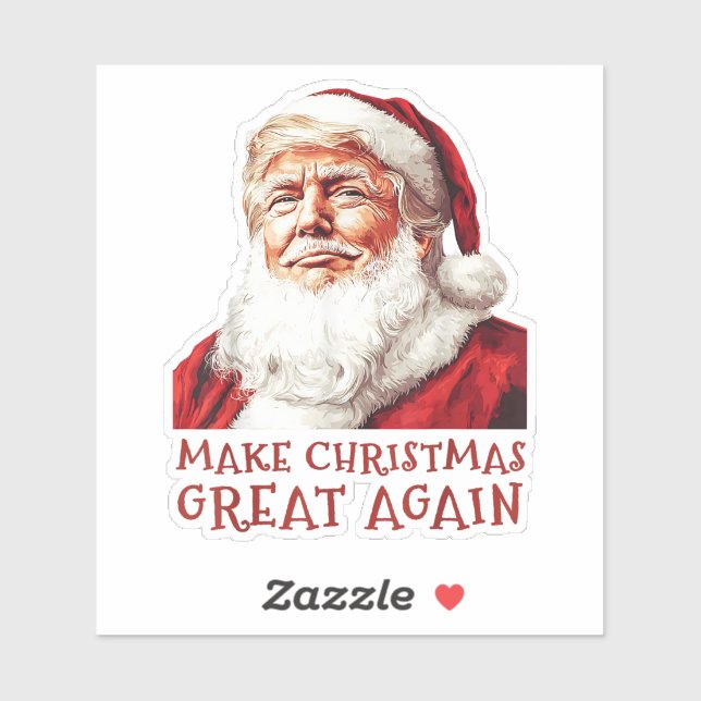 Adesivo Santa Claus Donald Trump Faz Excelente De Natal No (Folha)