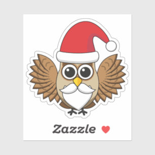Adesivo Santa Claus Owl