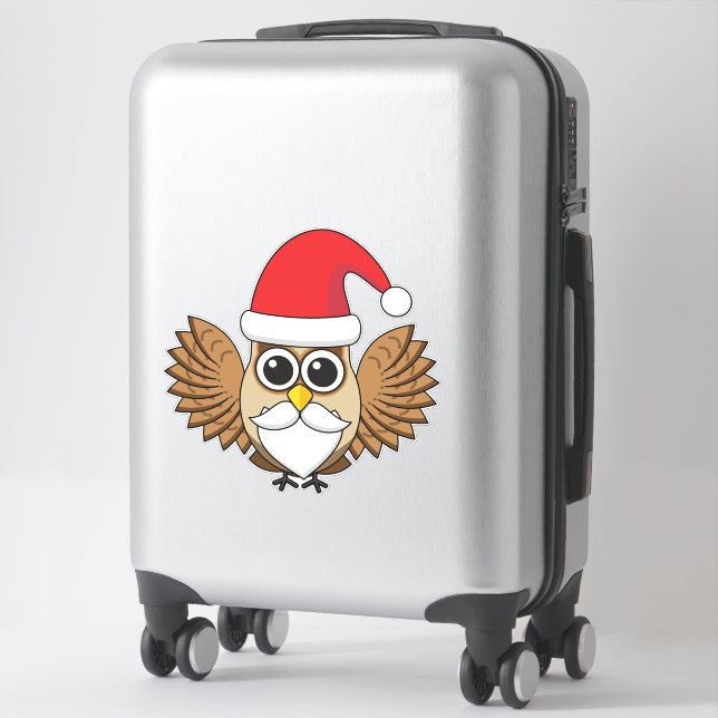 Adesivo Santa Claus Owl (Mala)