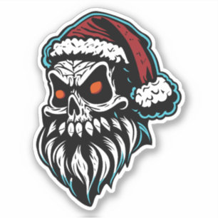 Adesivo Santa Claus Skull