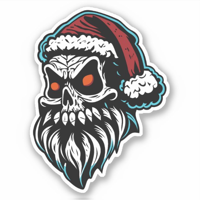 Adesivo Santa Claus Skull (Frente)