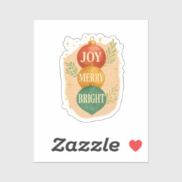 Adesivo Santa & Snowman Winter Scene – Festive Holiday 