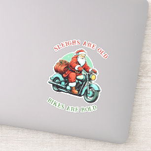 Adesivo Santas Joyride Motorcycle Christmas