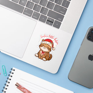 Adesivo Santa's Little Helper Cat Sticker