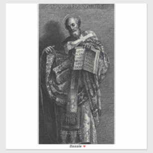 Adesivo Santo Athanasius de Alexandria Pope e Patriarca