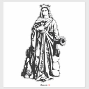 Adesivo Santo Barbara Virgin e mártir