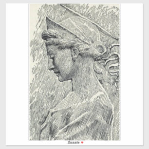 Adesivo Santo Cecilia Virgin e mártir