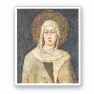 Adesivo Santo Clare de Assisi por Simone Martini