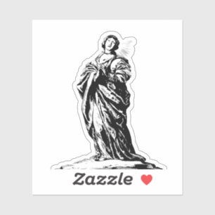 Adesivo Santo Cunera de Rhenen virgem e mártir