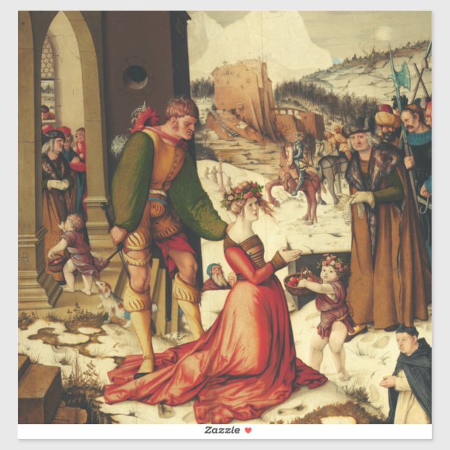 Adesivo Santo Dorothy de Caesarea (Folha)